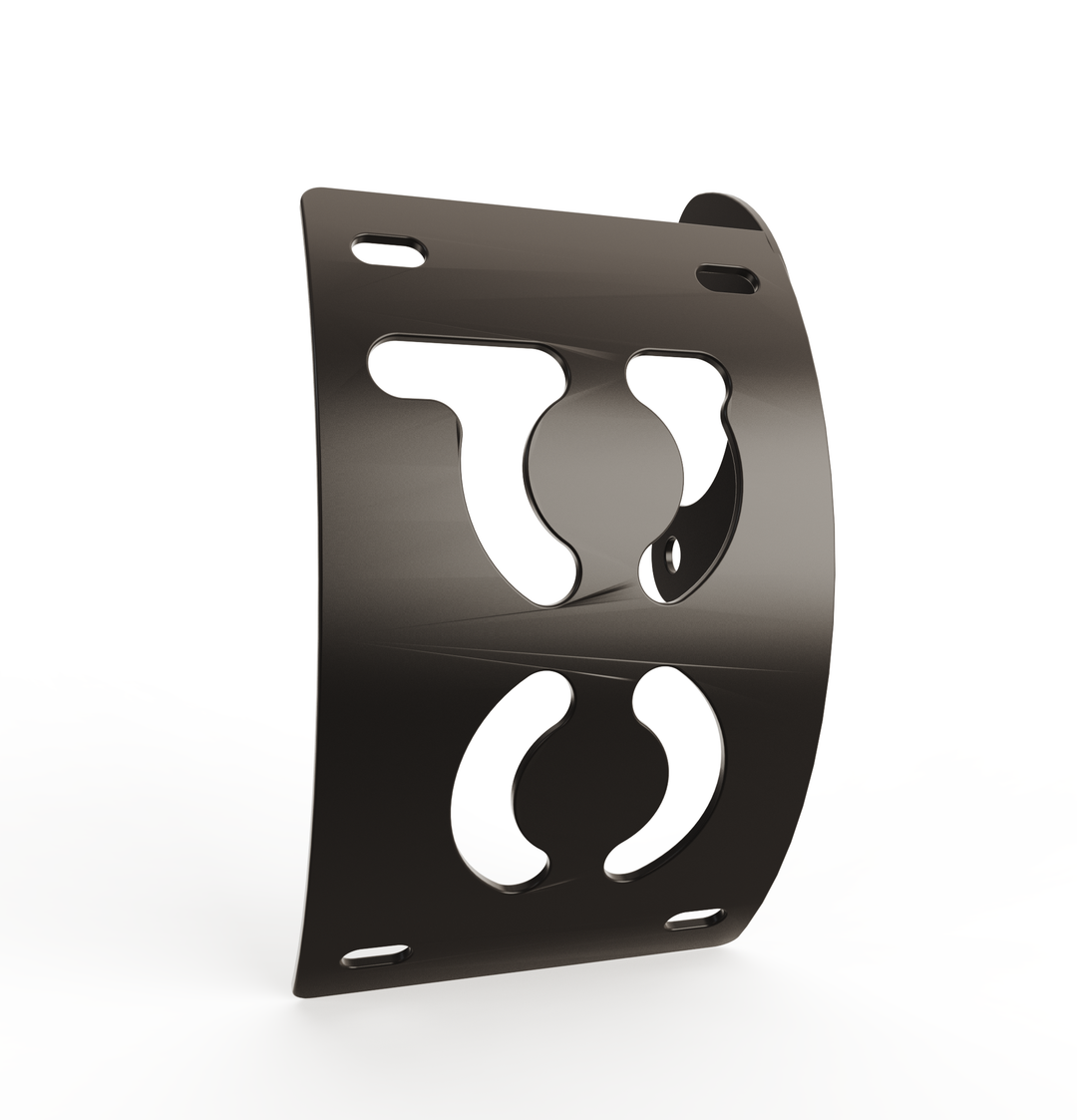 Custom Part Multi Fit Vertical License plate bracket (CURVED)