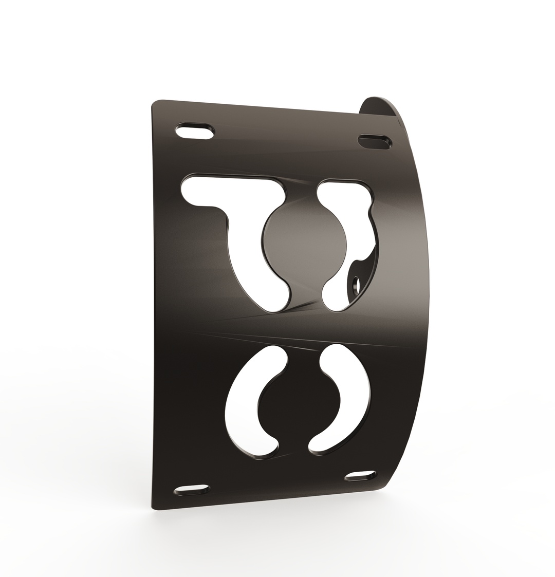Custom Part Multi Fit Vertical License plate bracket (CURVED)