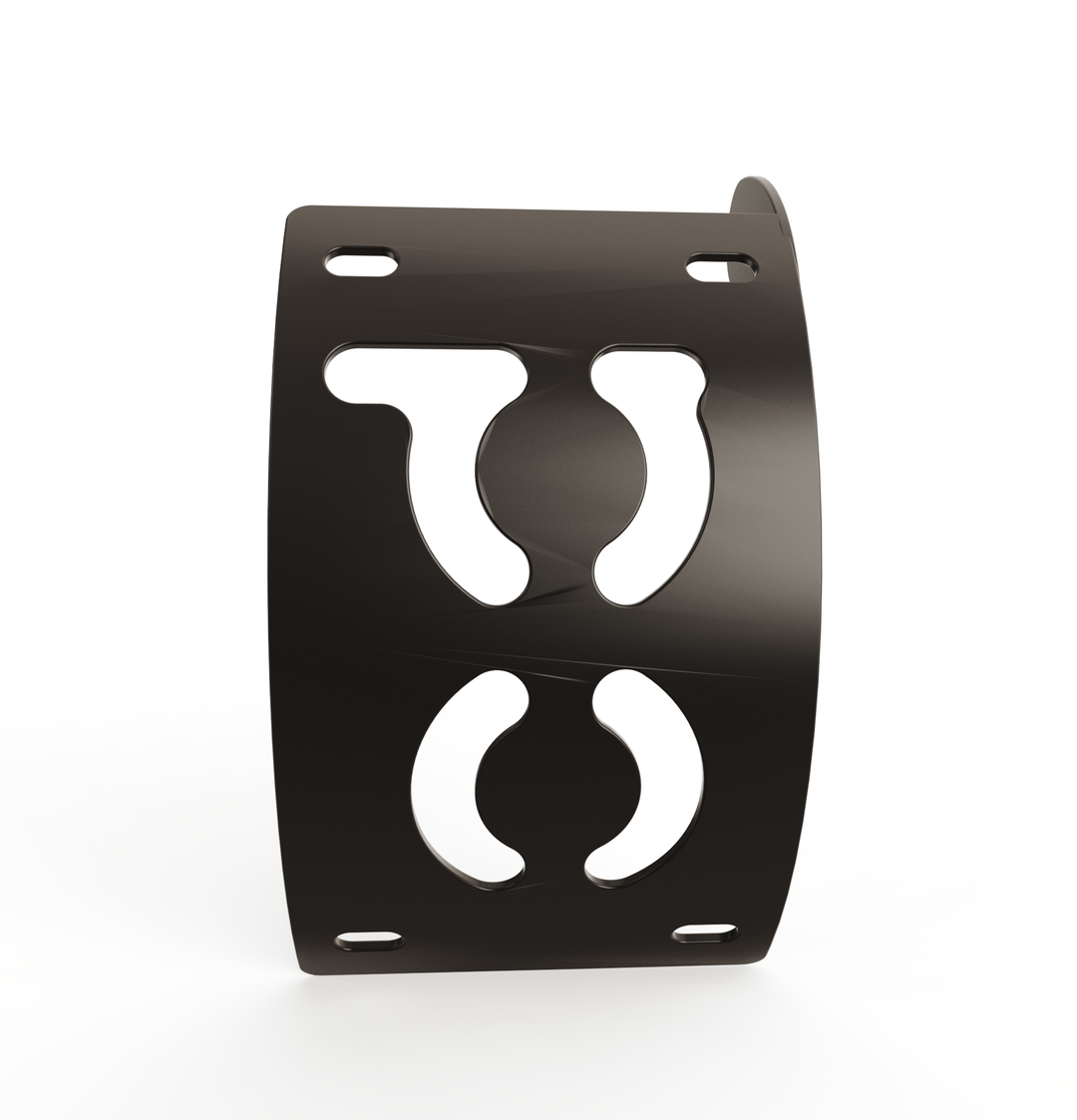 Custom Part Multi Fit Vertical License plate bracket (CURVED)