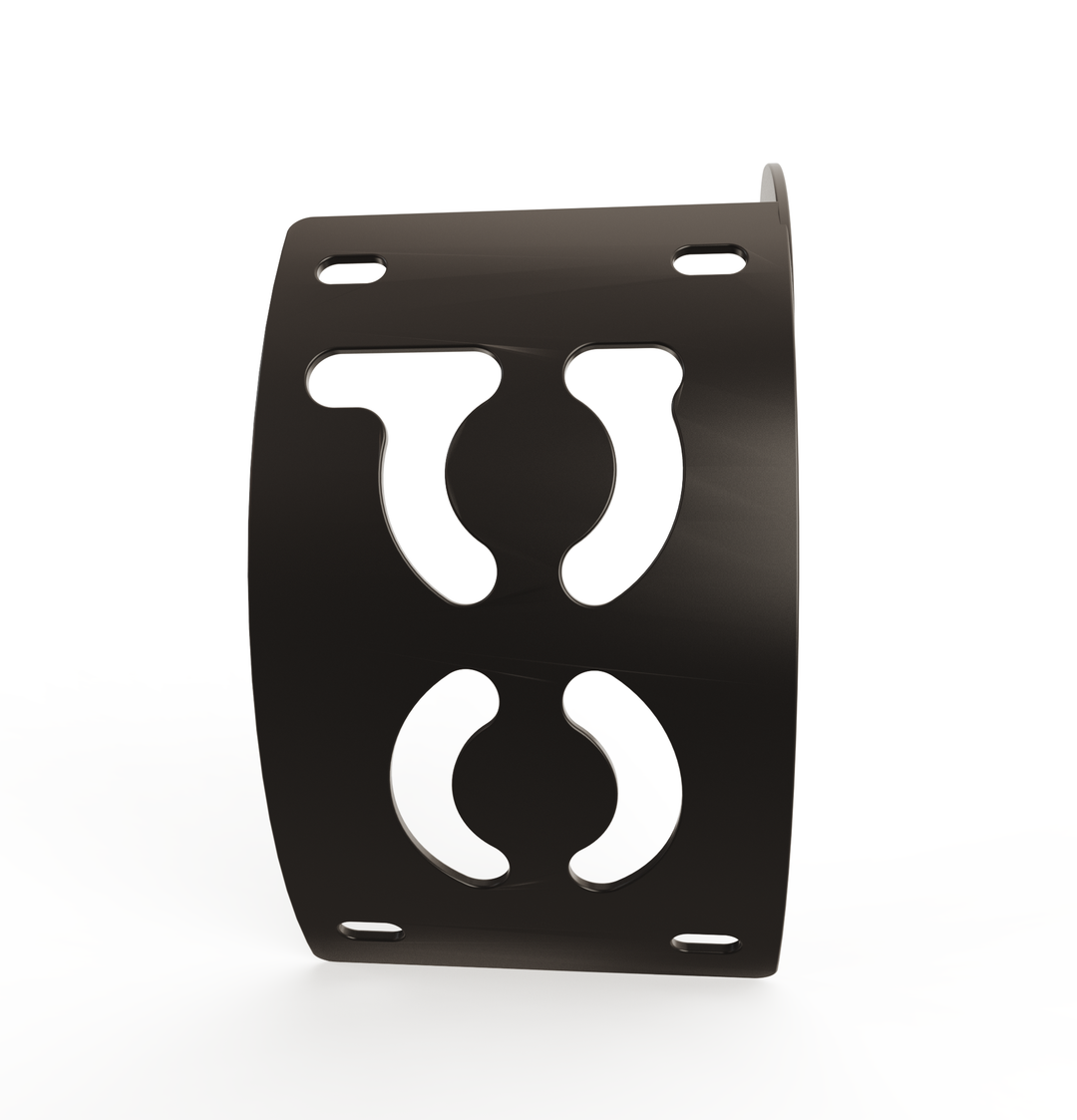Custom Part Multi Fit Vertical License plate bracket (CURVED)