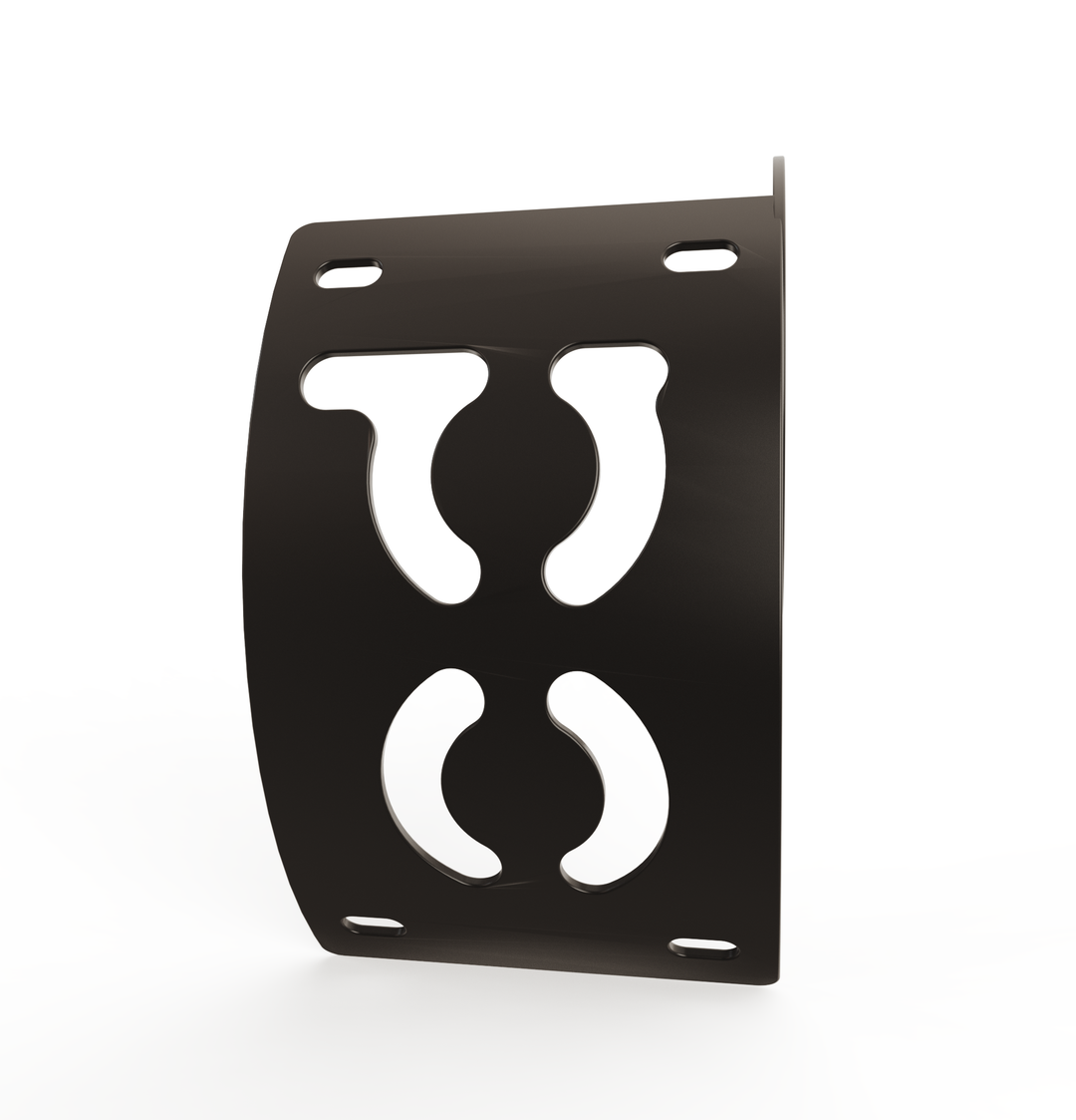 Custom Part Multi Fit Vertical License plate bracket (CURVED)