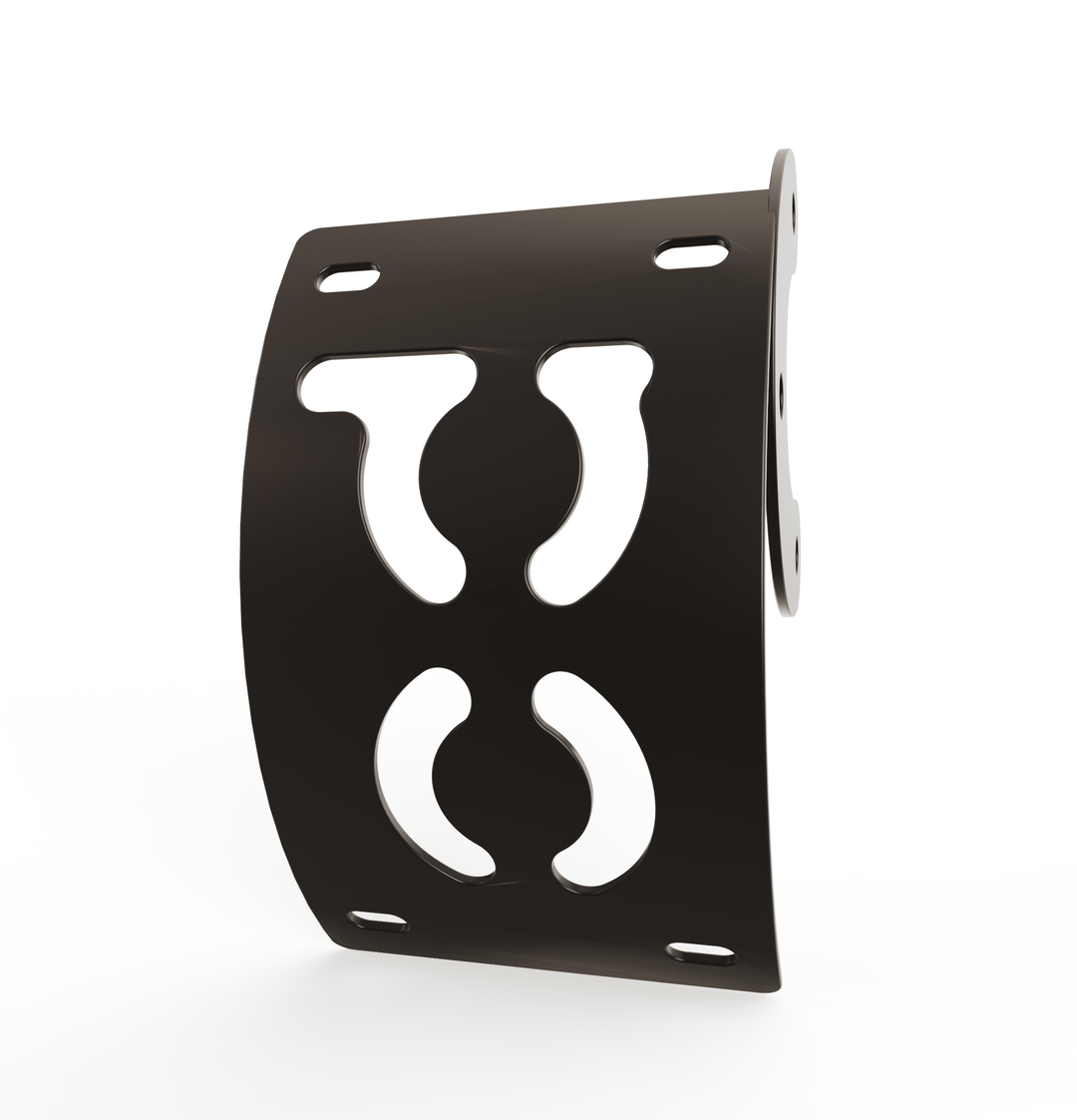 Custom Part Multi Fit Vertical License plate bracket (CURVED)