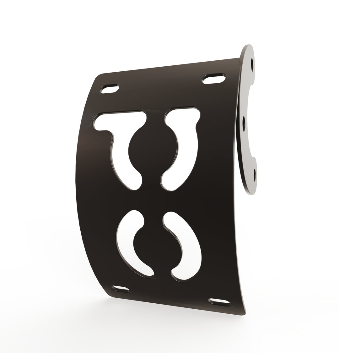 Custom Part Multi Fit Vertical License plate bracket (CURVED)