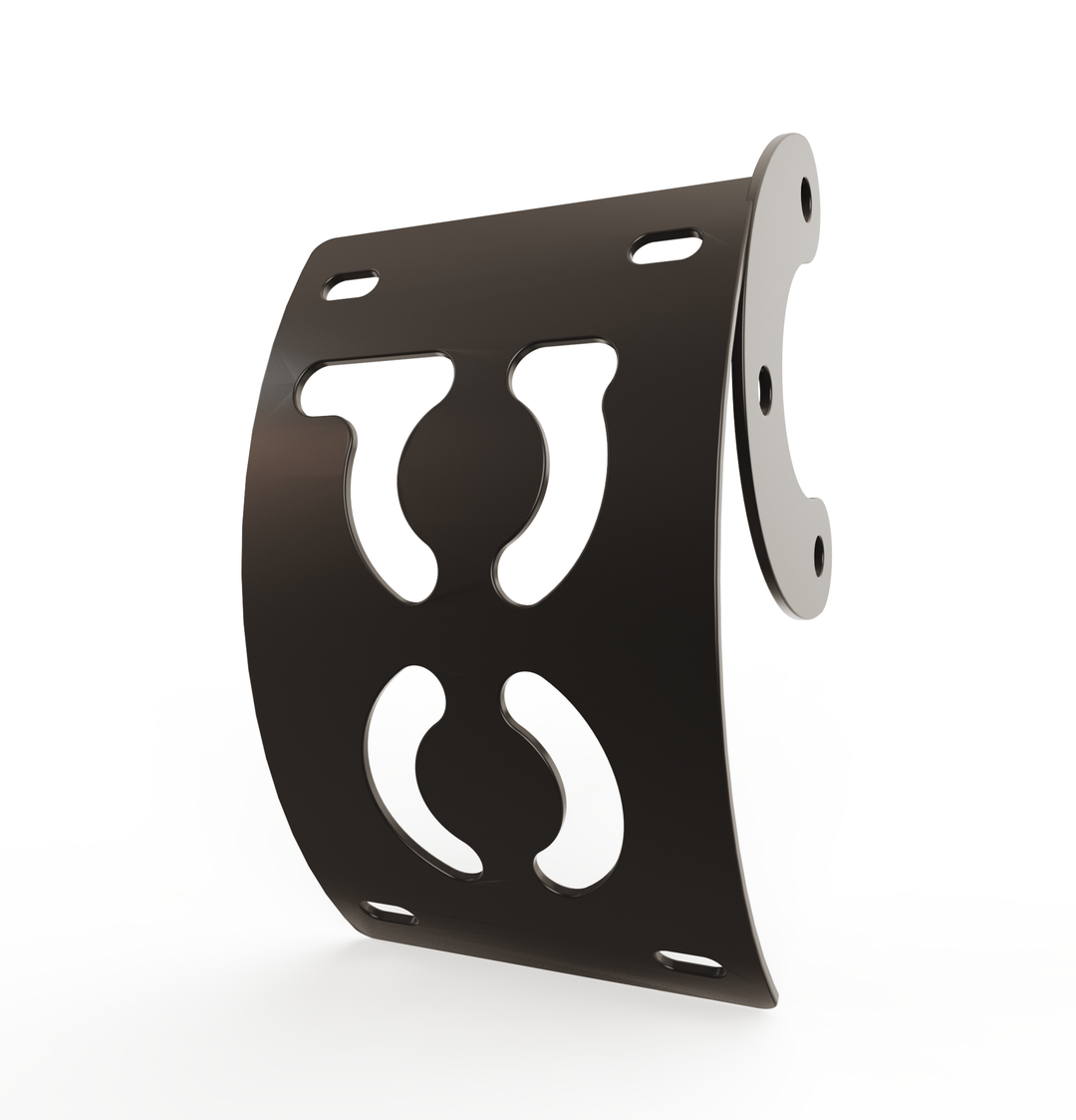 Custom Part Multi Fit Vertical License plate bracket (CURVED)
