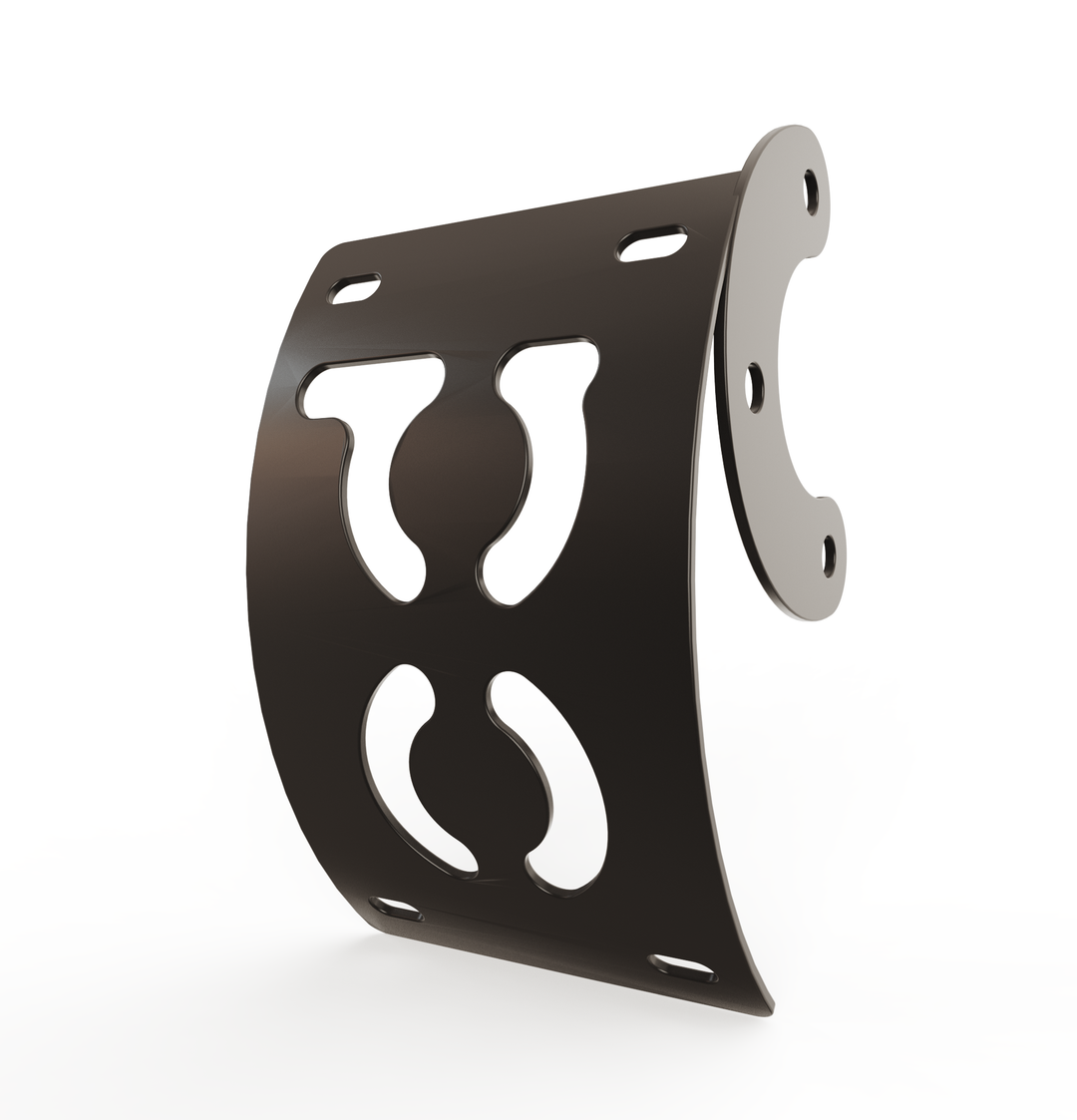 Custom Part Multi Fit Vertical License plate bracket (CURVED)
