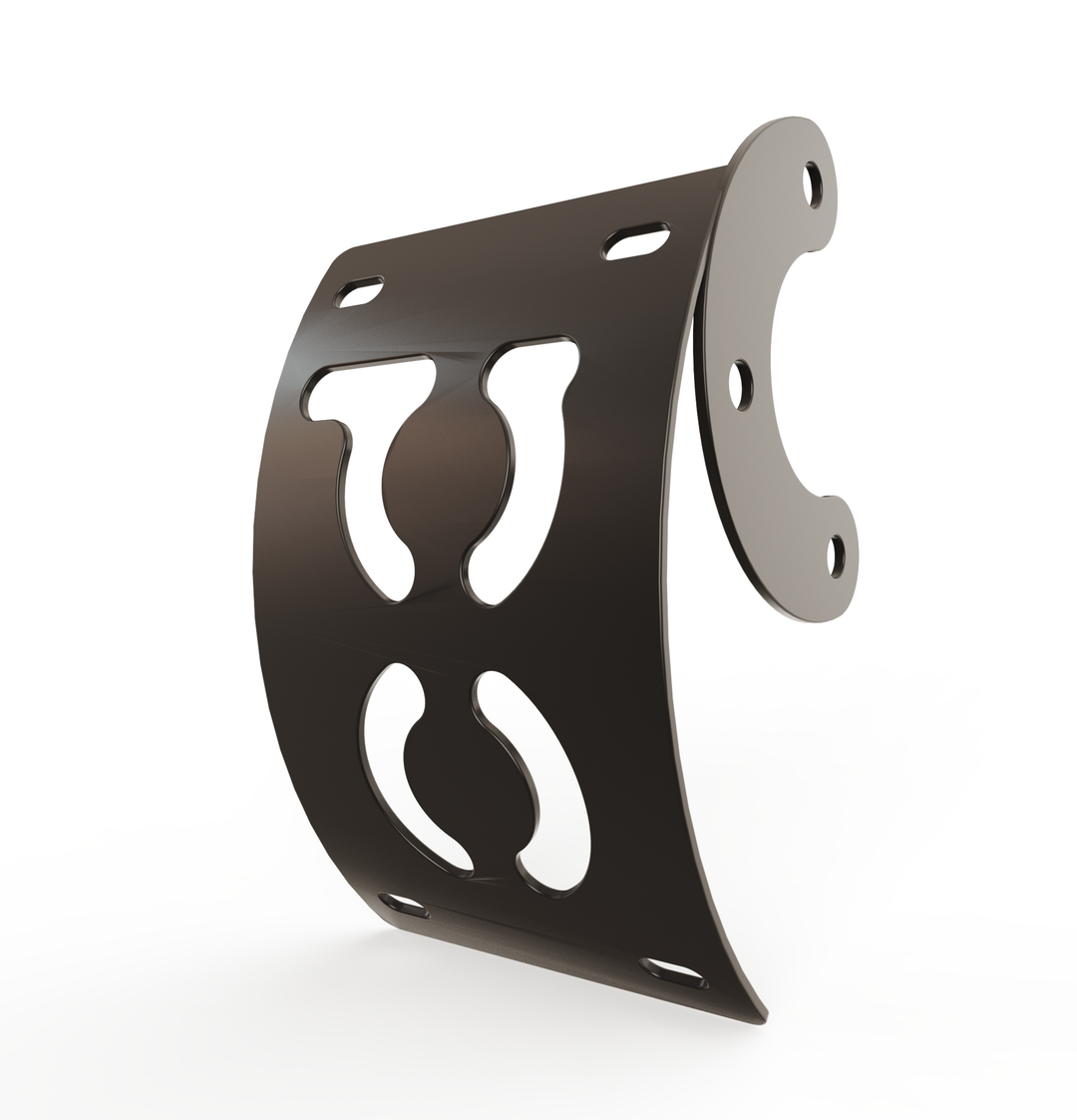 Custom Part Multi Fit Vertical License plate bracket (CURVED)