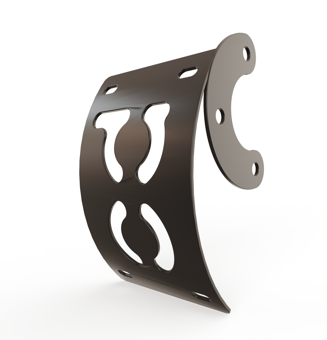 Custom Part Multi Fit Vertical License plate bracket (CURVED)