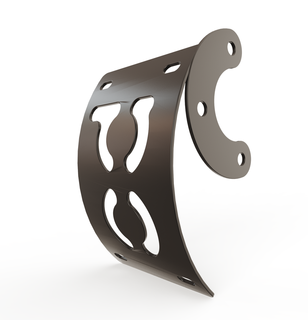 Custom Part Multi Fit Vertical License plate bracket (CURVED)