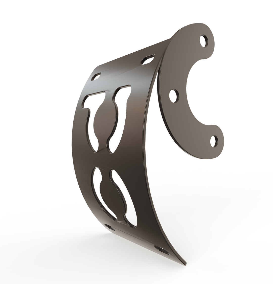 Custom Part Multi Fit Vertical License plate bracket (CURVED)