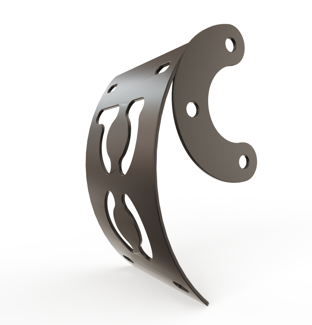 Custom Part Multi Fit Vertical License plate bracket (CURVED)