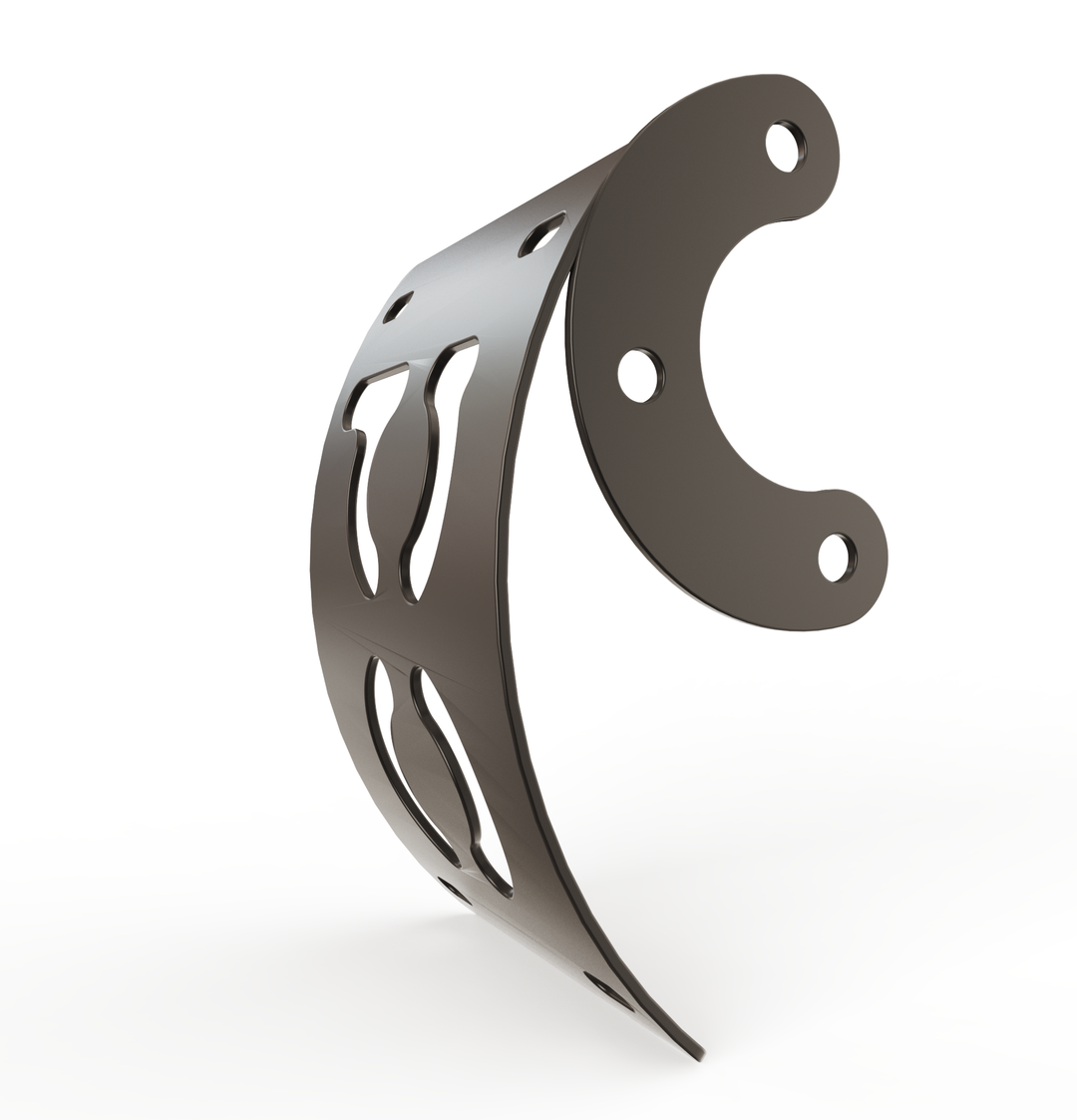 Custom Part Multi Fit Vertical License plate bracket (CURVED)