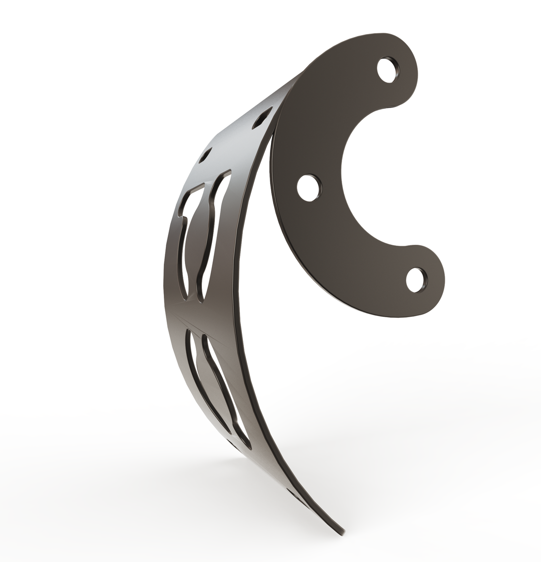 Custom Part Multi Fit Vertical License plate bracket (CURVED)