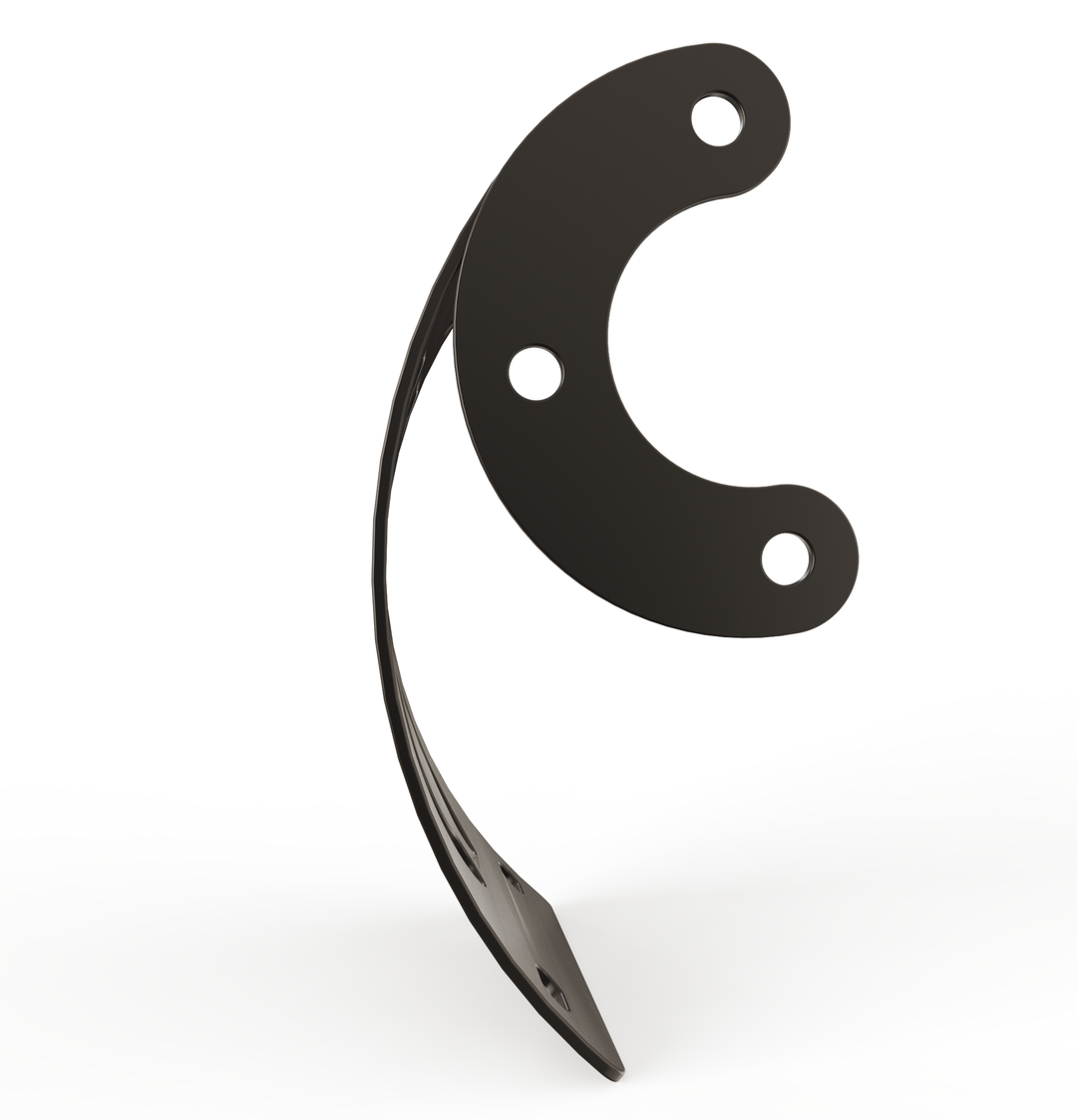 Custom Part Multi Fit Vertical License plate bracket (CURVED)