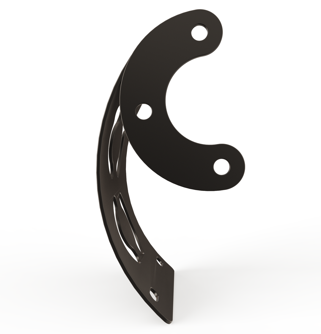 Custom Part Multi Fit Vertical License plate bracket (CURVED)
