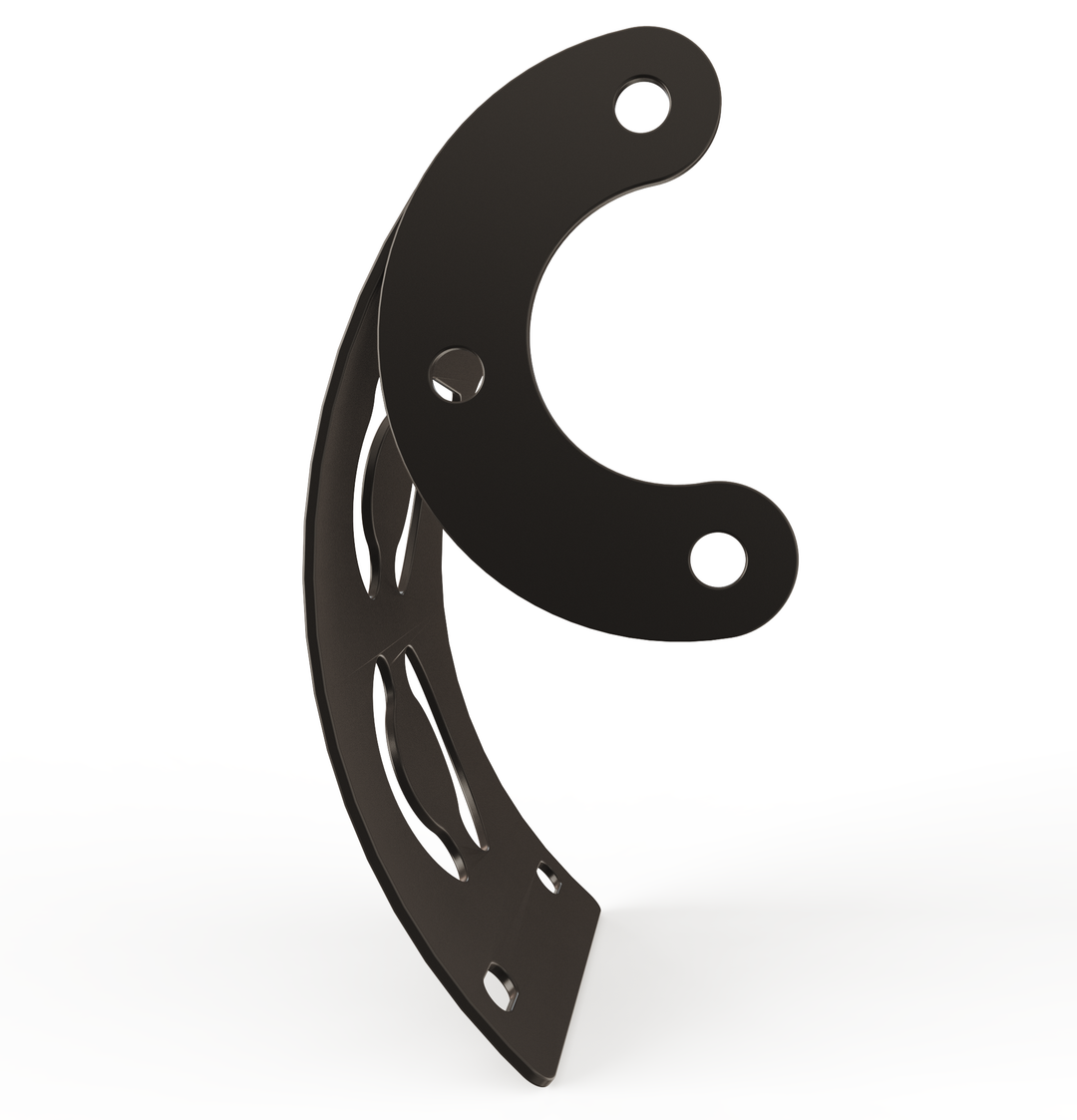 Custom Part Multi Fit Vertical License plate bracket (CURVED)
