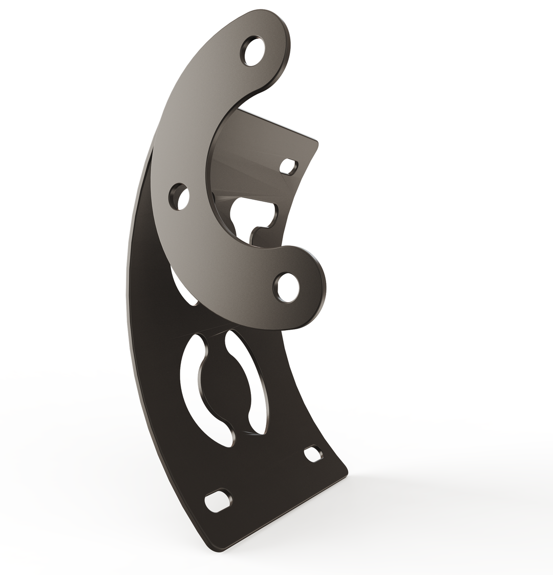 Custom Part Multi Fit Vertical License plate bracket (CURVED)