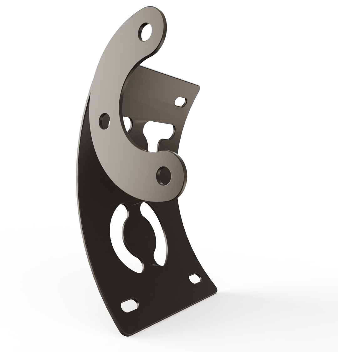 Custom Part Multi Fit Vertical License plate bracket (CURVED)