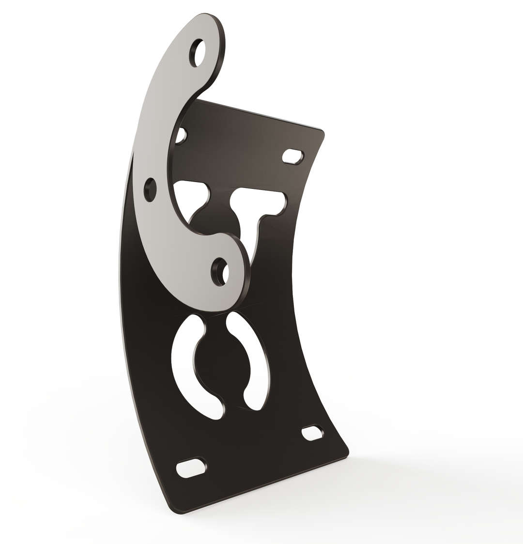 Custom Part Multi Fit Vertical License plate bracket (CURVED)