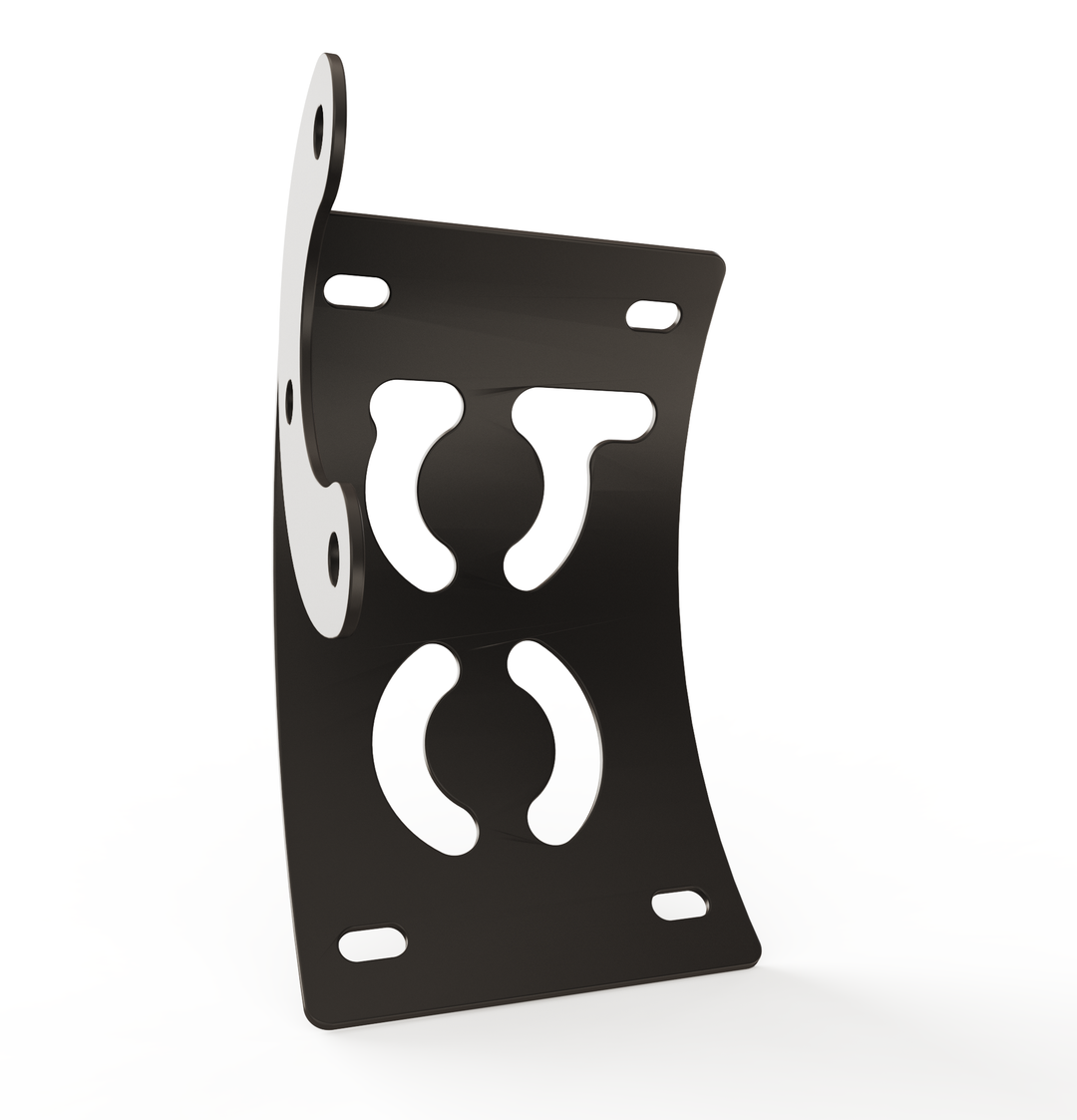 Custom Part Multi Fit Vertical License plate bracket (CURVED)