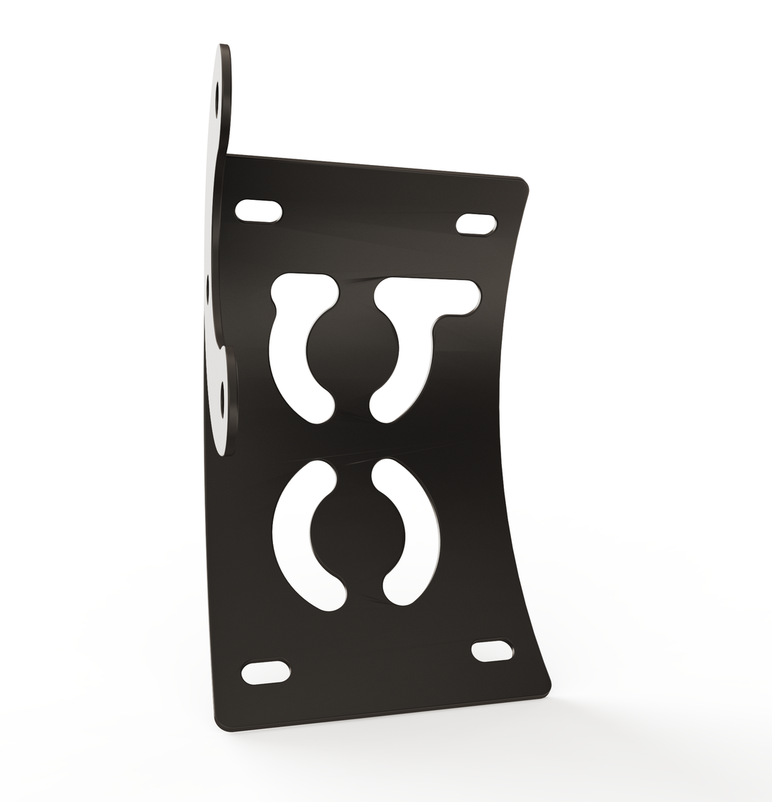 Custom Part Multi Fit Vertical License plate bracket (CURVED)