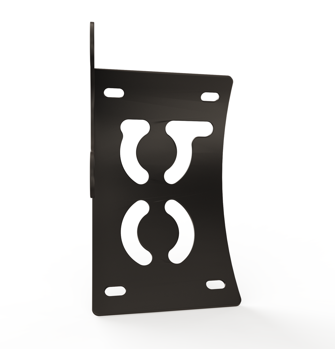Custom Part Multi Fit Vertical License plate bracket (CURVED)