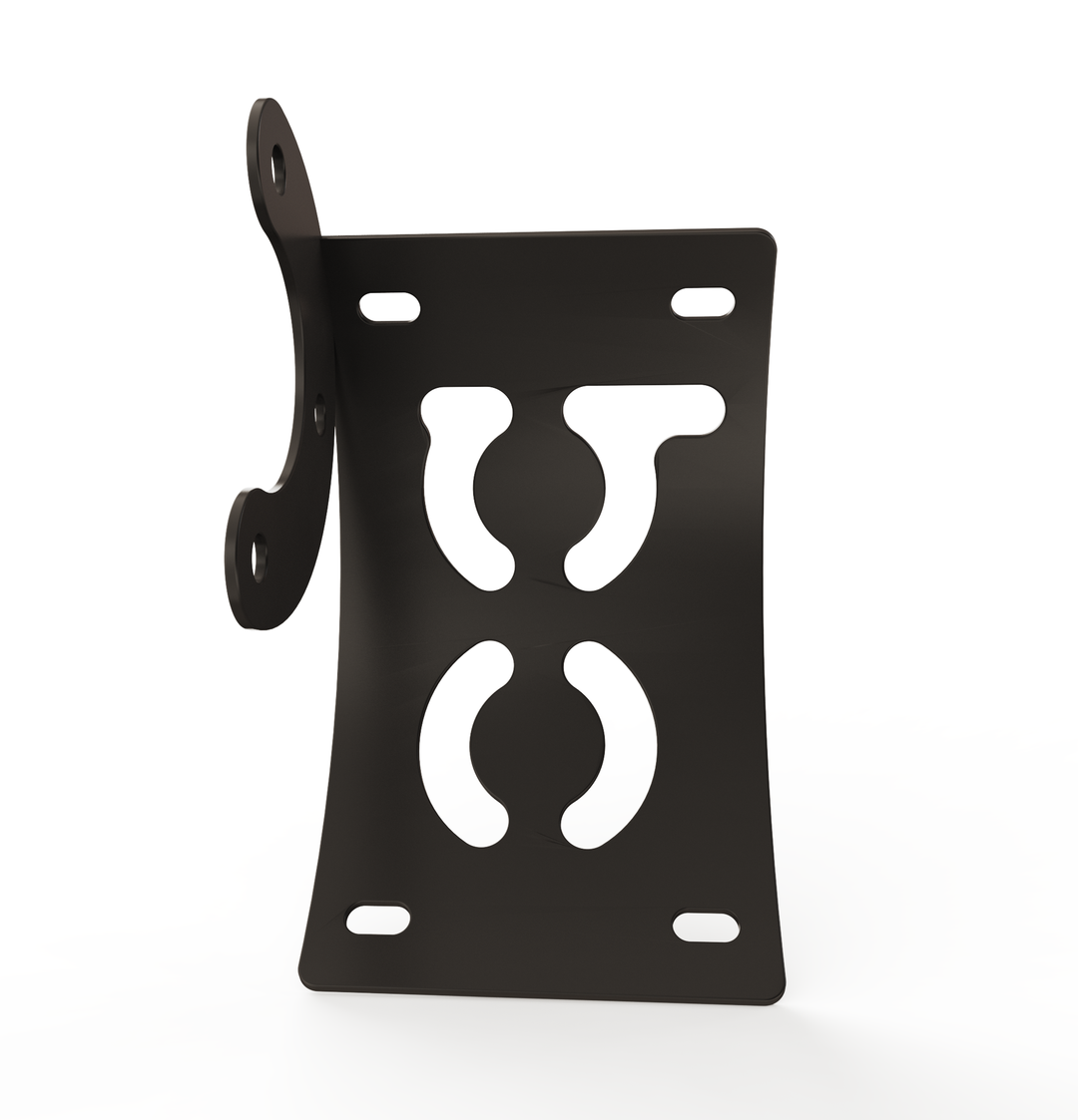 Custom Part Multi Fit Vertical License plate bracket (CURVED)