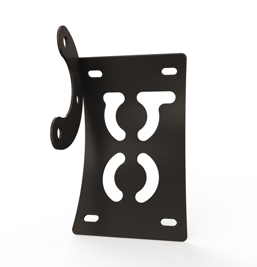 Custom Part Multi Fit Vertical License plate bracket (CURVED)