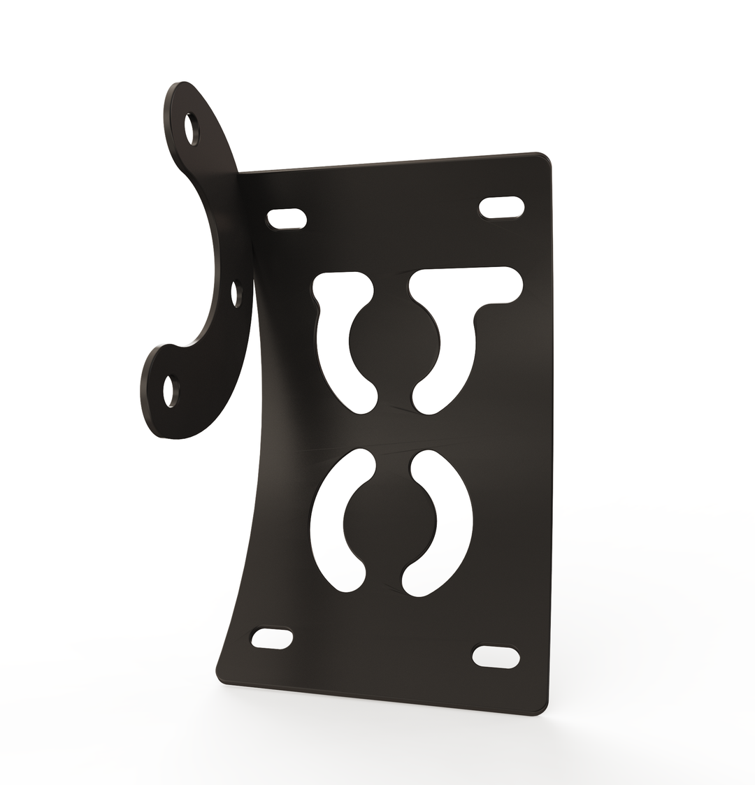 Custom Part Multi Fit Vertical License plate bracket (CURVED)