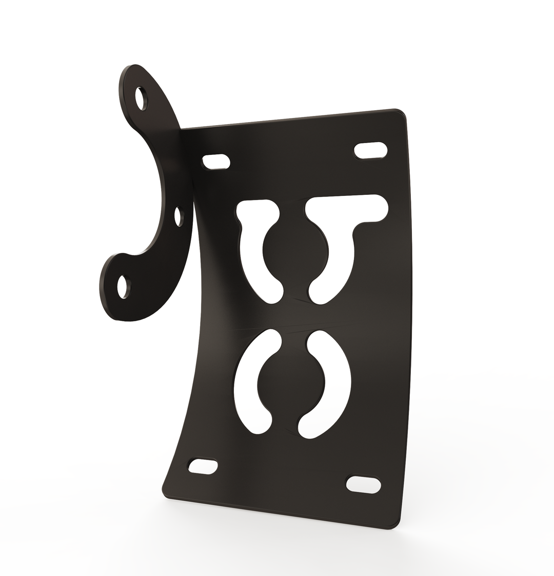 Custom Part Multi Fit Vertical License plate bracket (CURVED)
