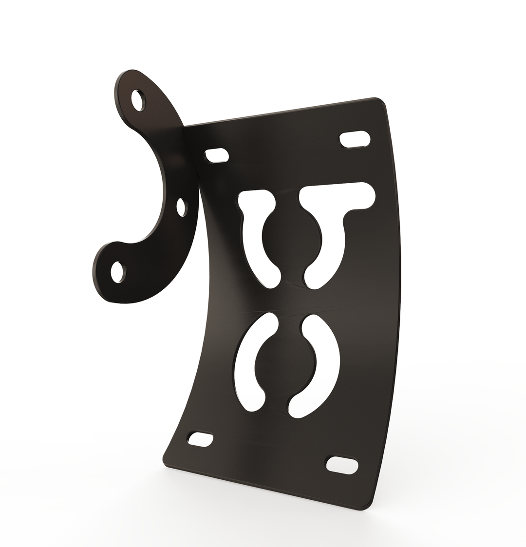 Custom Part Multi Fit Vertical License plate bracket (CURVED)