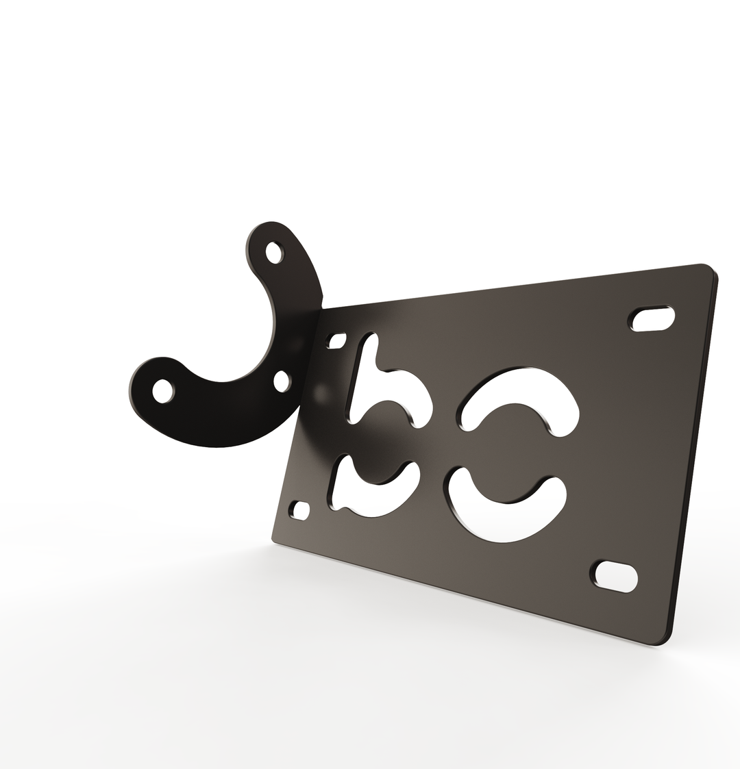 Custom Part Multi Fit Horizontal License plate bracket