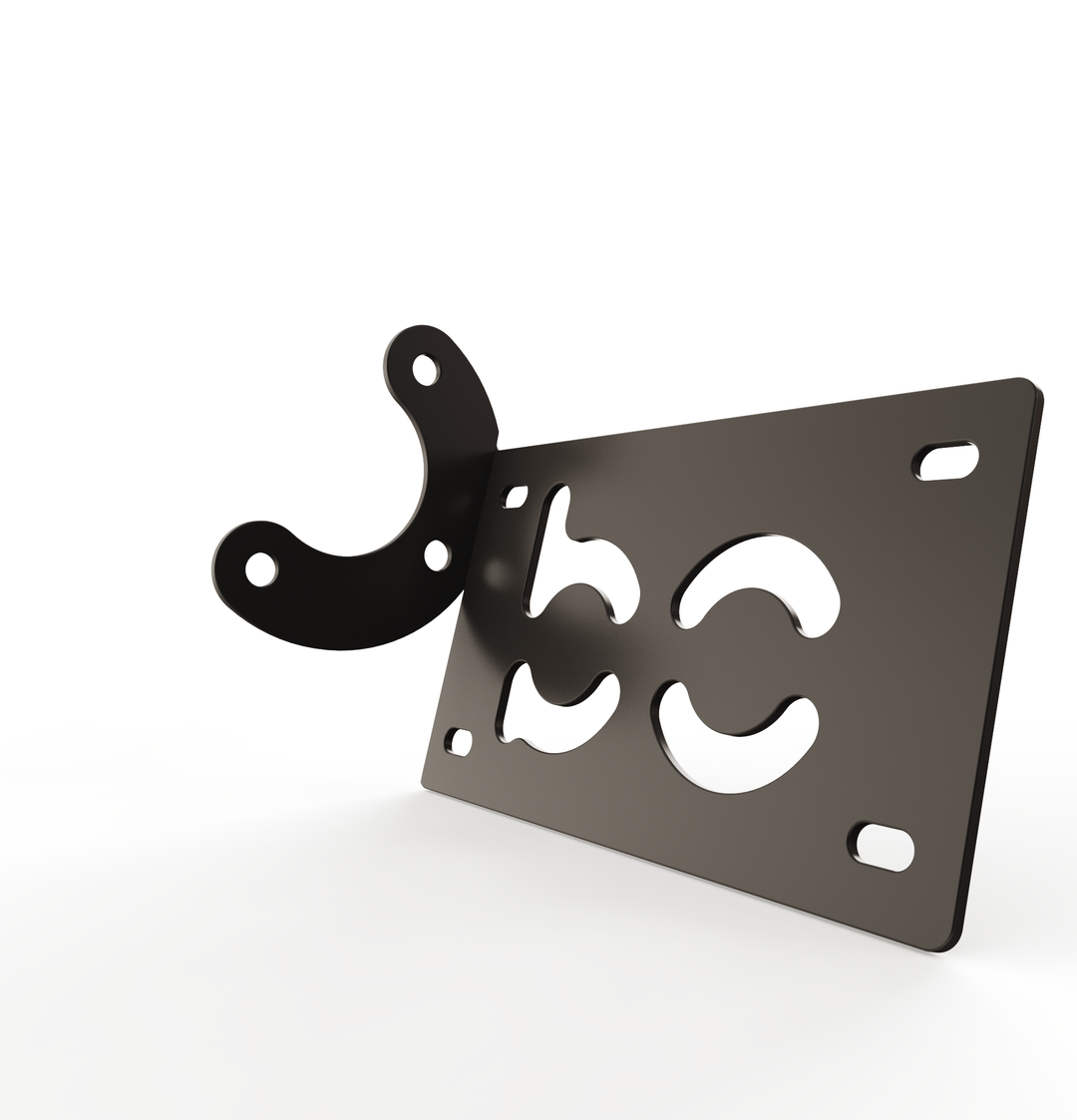 Custom Part Multi Fit Horizontal License plate bracket