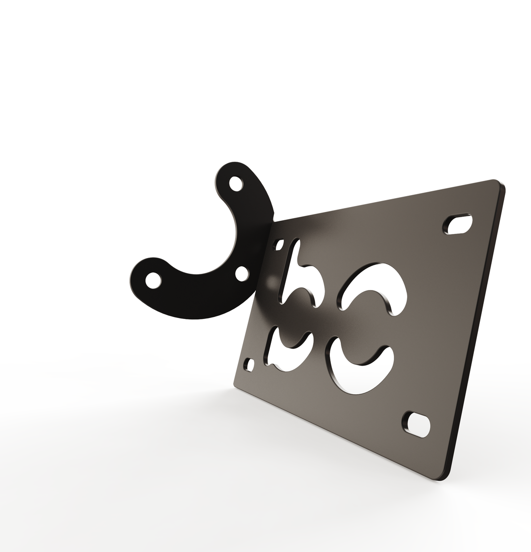 Custom Part Multi Fit Horizontal License plate bracket