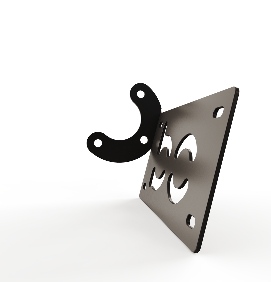 Custom Part Multi Fit Horizontal License plate bracket