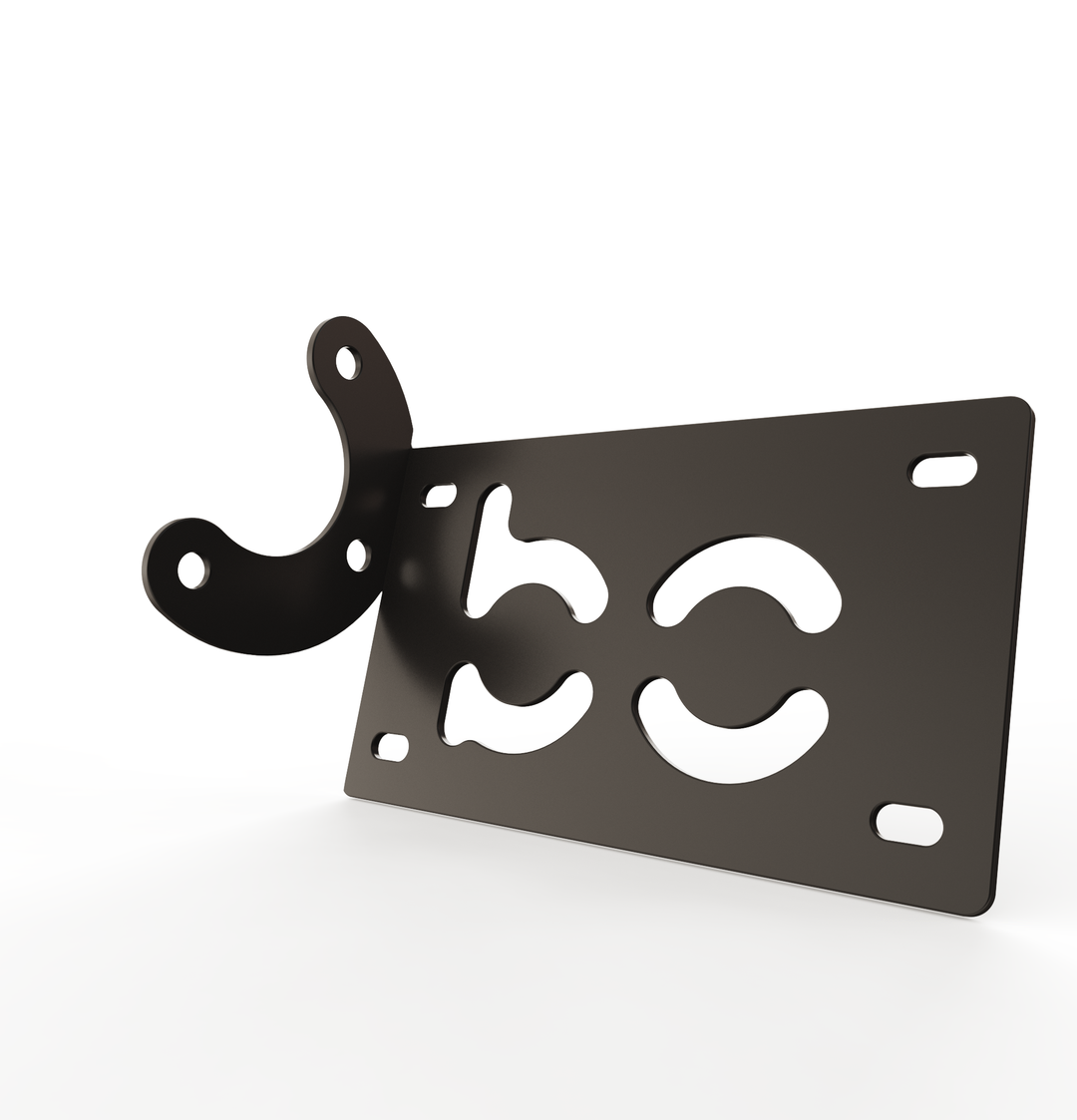 Custom Part Multi Fit Horizontal License plate bracket