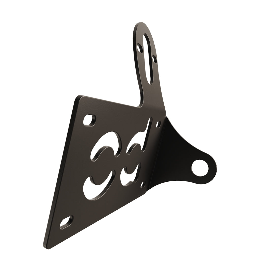 UNIVERSAL Horizontal License plate bracket (Powder Coated) RIGHT SIDE