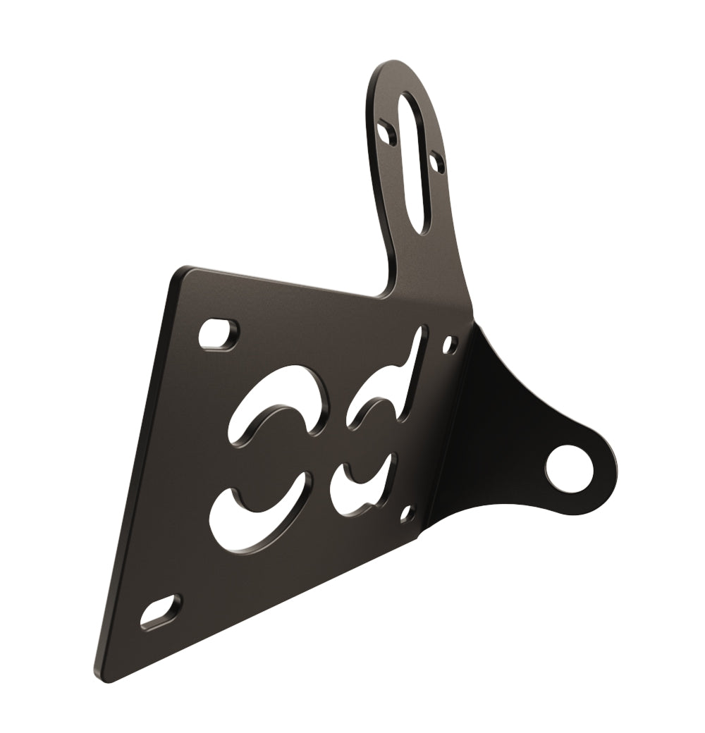 UNIVERSAL Horizontal License plate bracket (Powder Coated) RIGHT SIDE