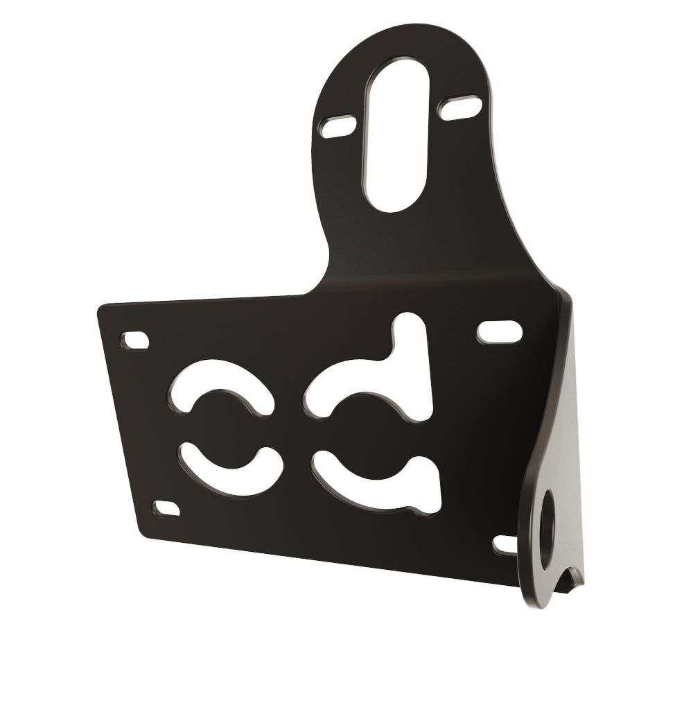UNIVERSAL Horizontal License plate bracket (Powder Coated) RIGHT SIDE
