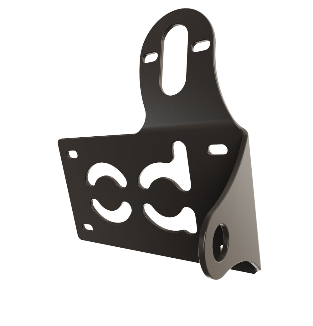 UNIVERSAL Horizontal License plate bracket (Powder Coated) RIGHT SIDE