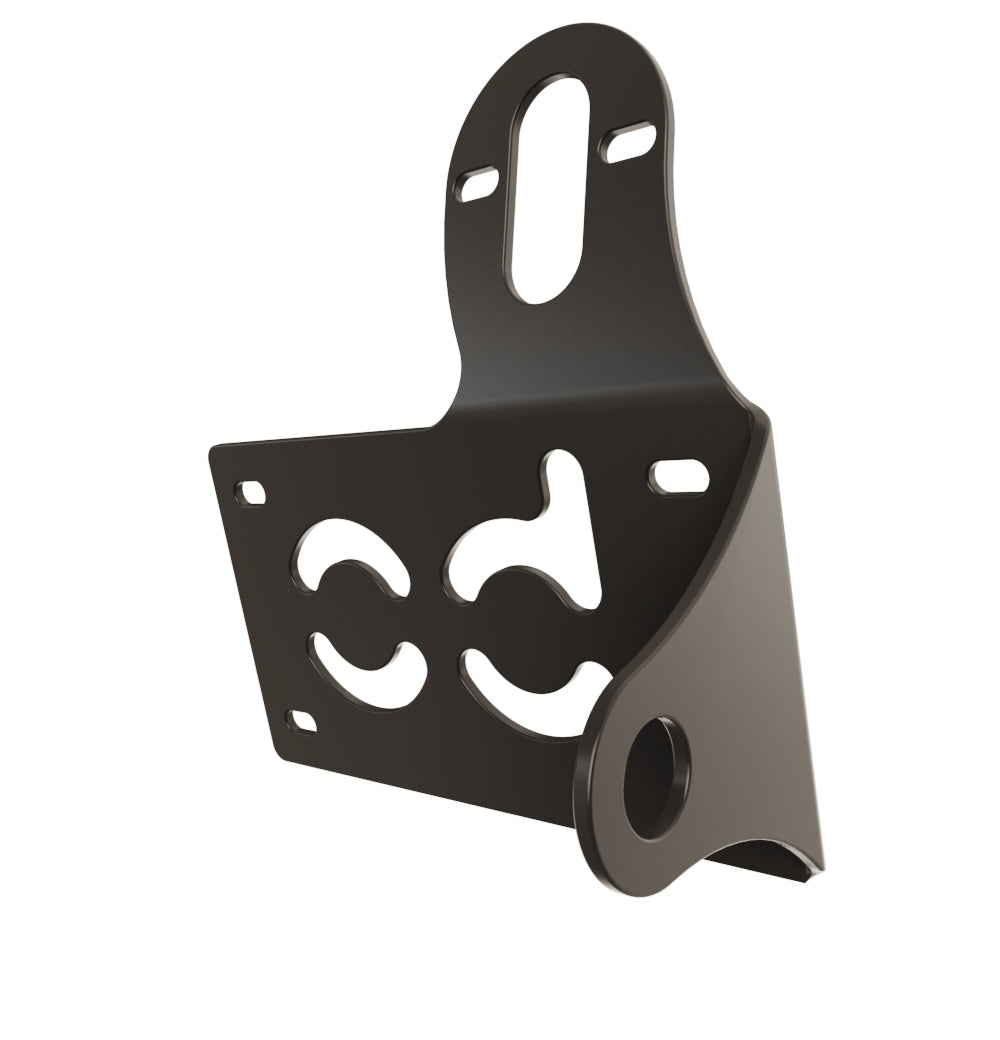 UNIVERSAL Horizontal License plate bracket (Powder Coated) RIGHT SIDE