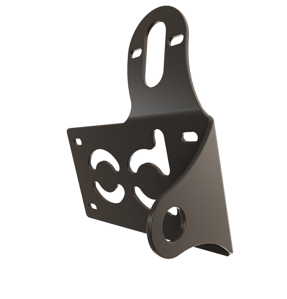 UNIVERSAL Horizontal License plate bracket (Powder Coated) RIGHT SIDE