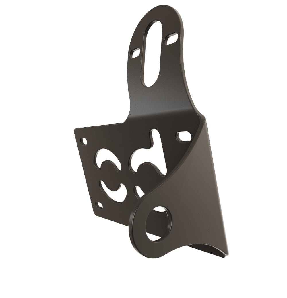 UNIVERSAL Horizontal License plate bracket (Powder Coated) RIGHT SIDE