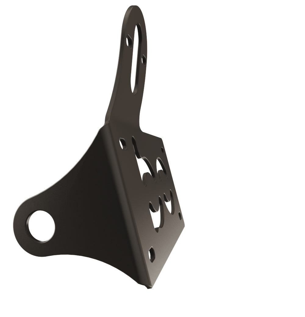 UNIVERSAL Horizontal License plate bracket (Powder Coated) RIGHT SIDE