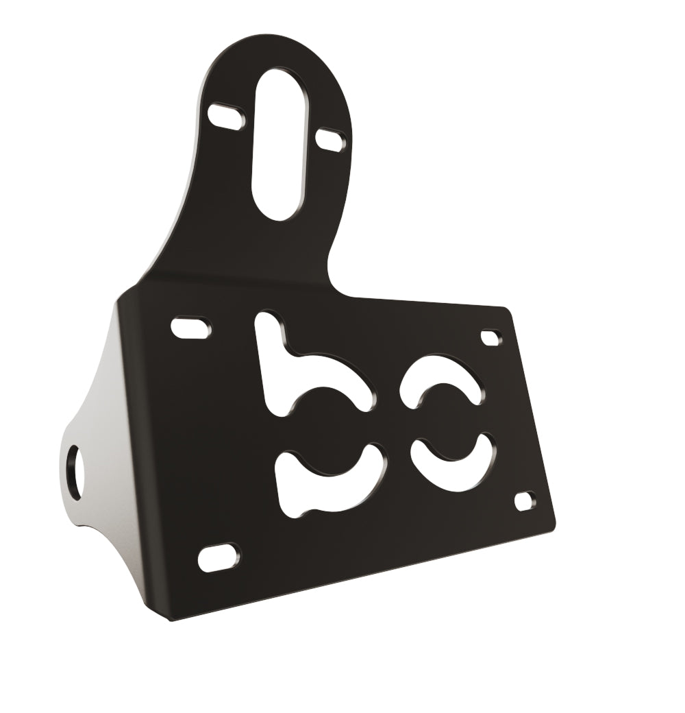UNIVERSAL Horizontal License plate bracket (Powder Coated) RIGHT SIDE