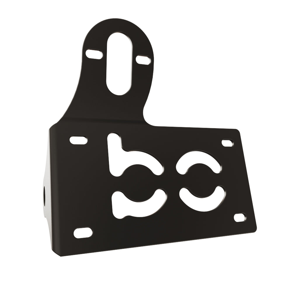 UNIVERSAL Horizontal License plate bracket (Powder Coated) RIGHT SIDE