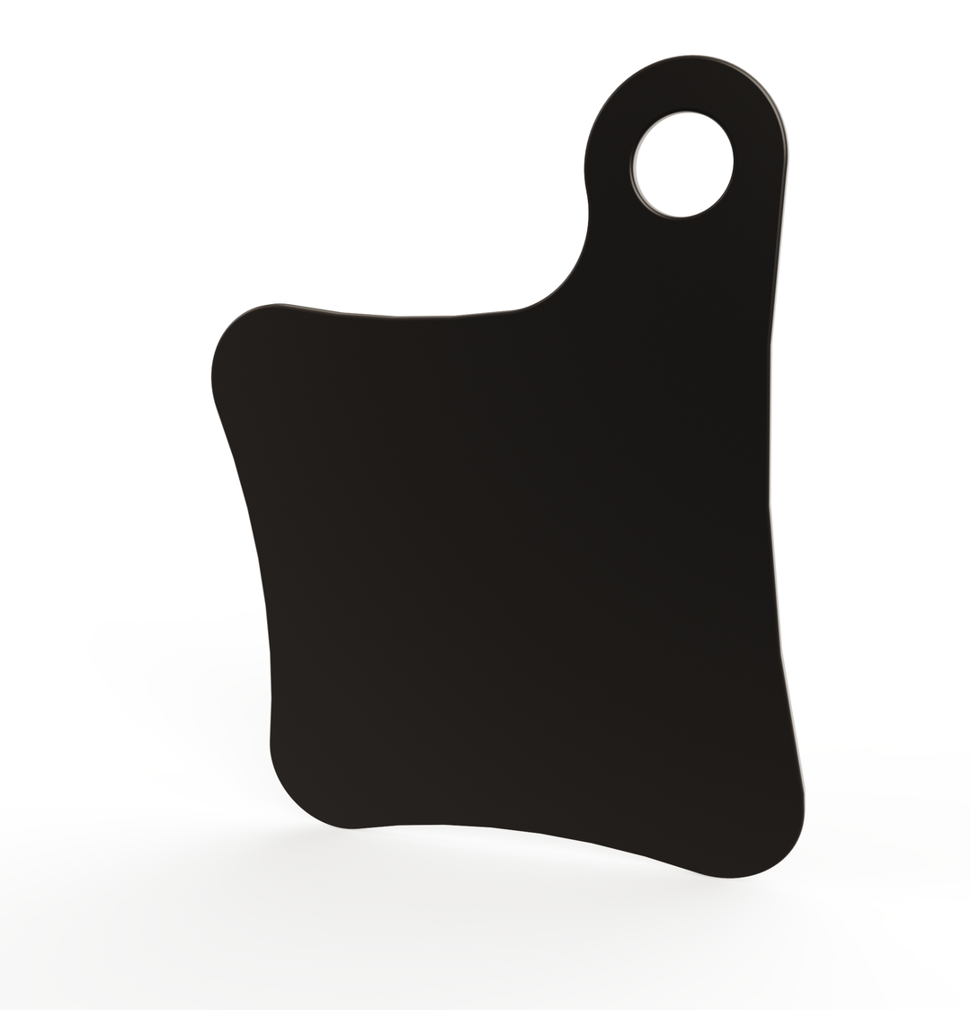 Motorcycle Inspection License Plate 11 gauge / powder coated