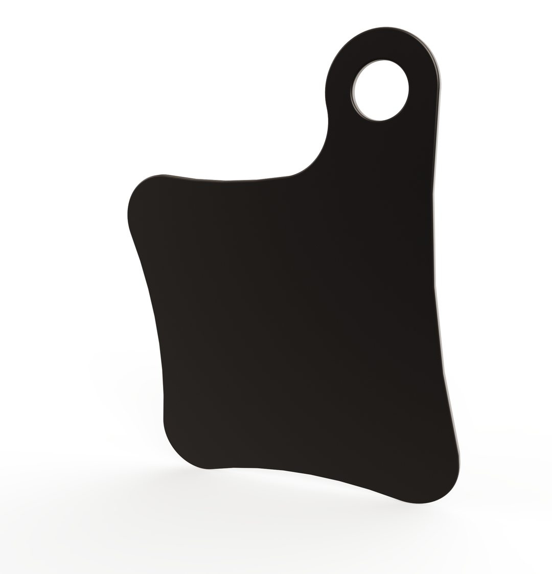 Motorcycle Inspection License Plate 11 gauge / powder coated