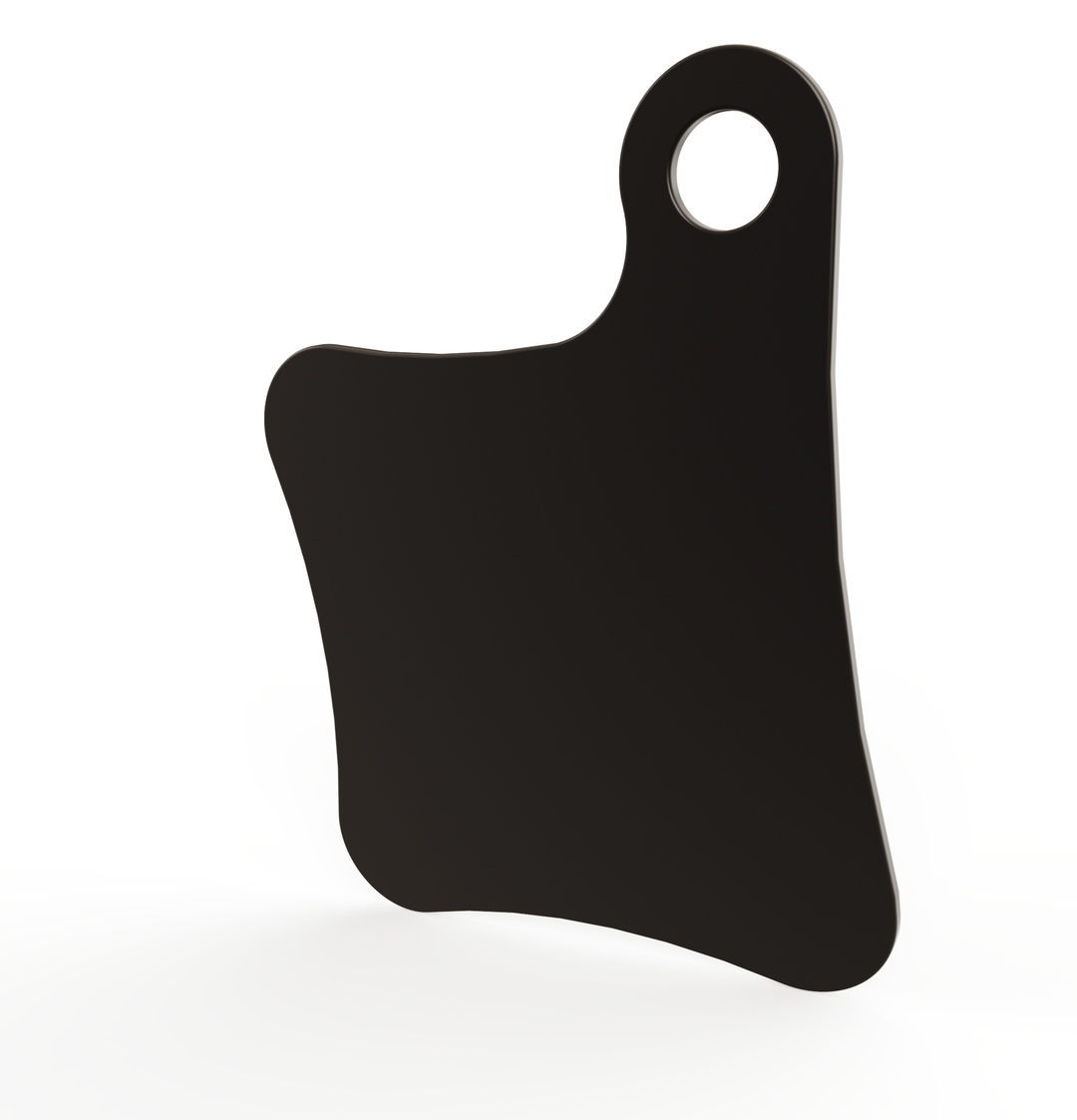 Motorcycle Inspection License Plate 11 gauge / powder coated