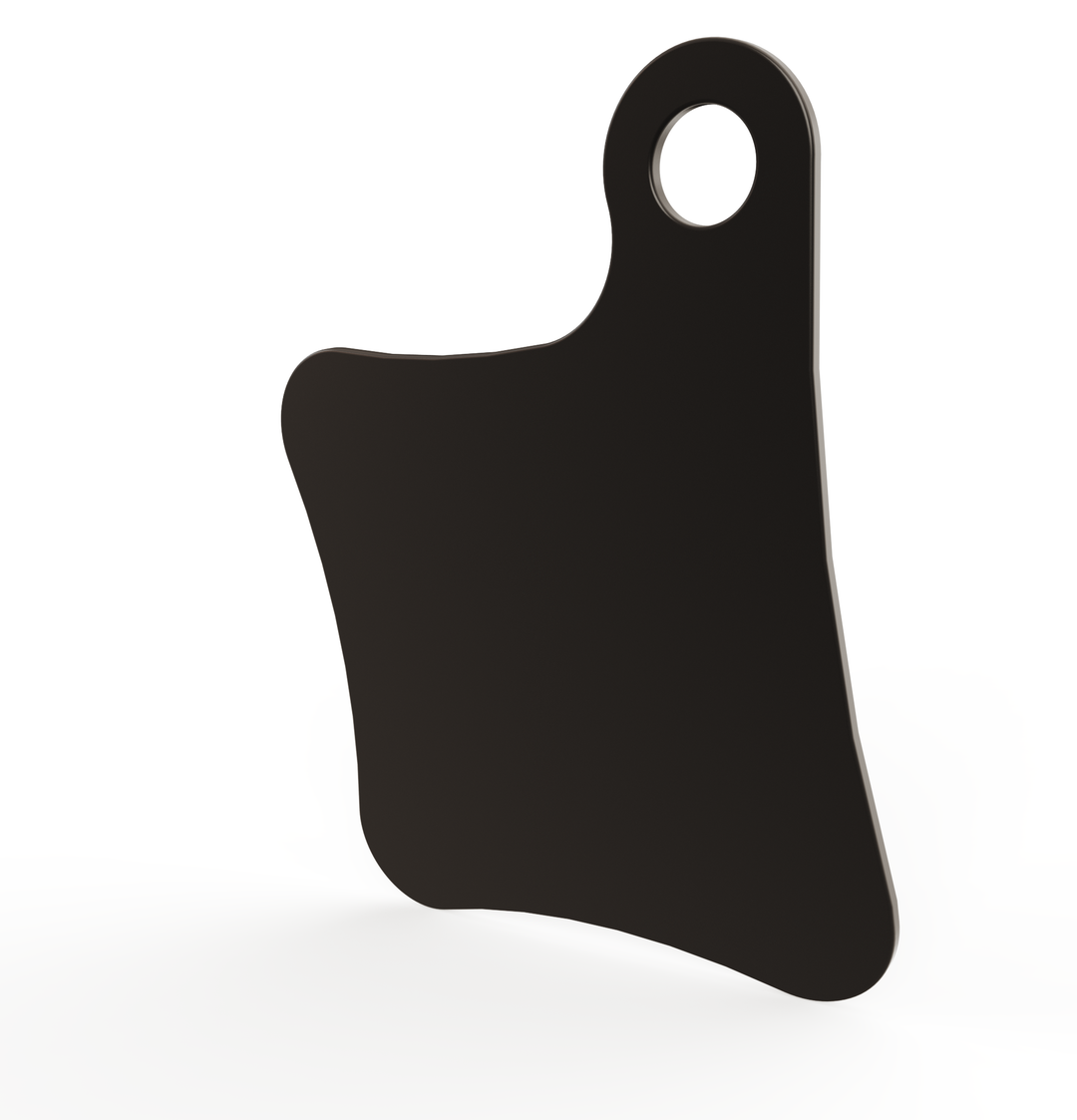 Motorcycle Inspection License Plate 11 gauge / powder coated