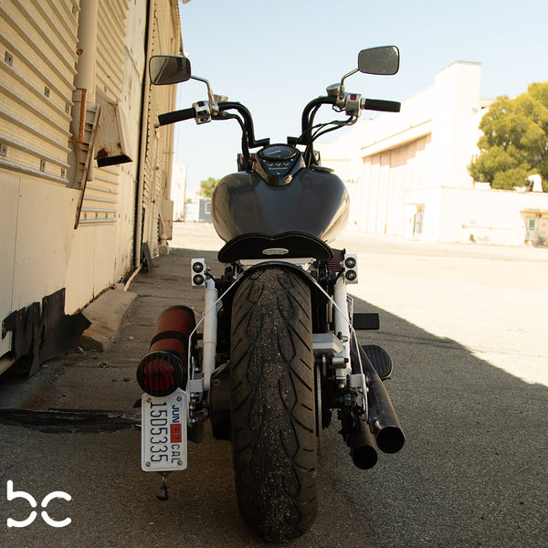 Kawasaki Vulcan VN1500 Leather Bobber SOLO Seat Conversion Kit + 16” BENDS Seat